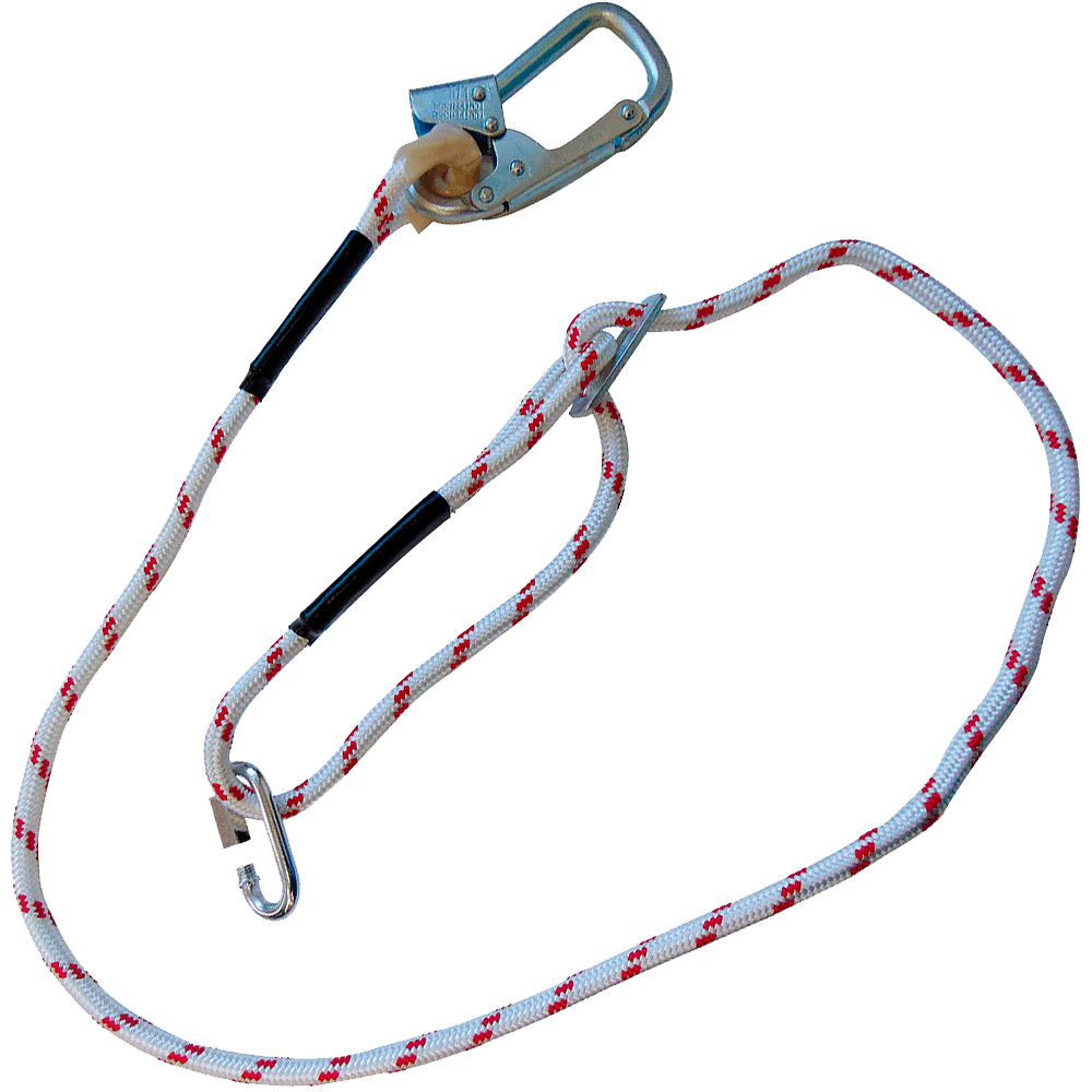 Регулируемый строп В (верёвка) с монтажным и соединительным карабином